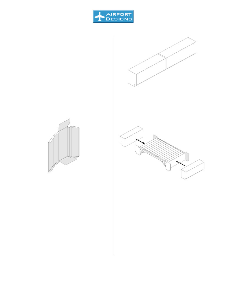 B1013-400: Office Blocks Type 1 1:400 Papercraft Template | PDF