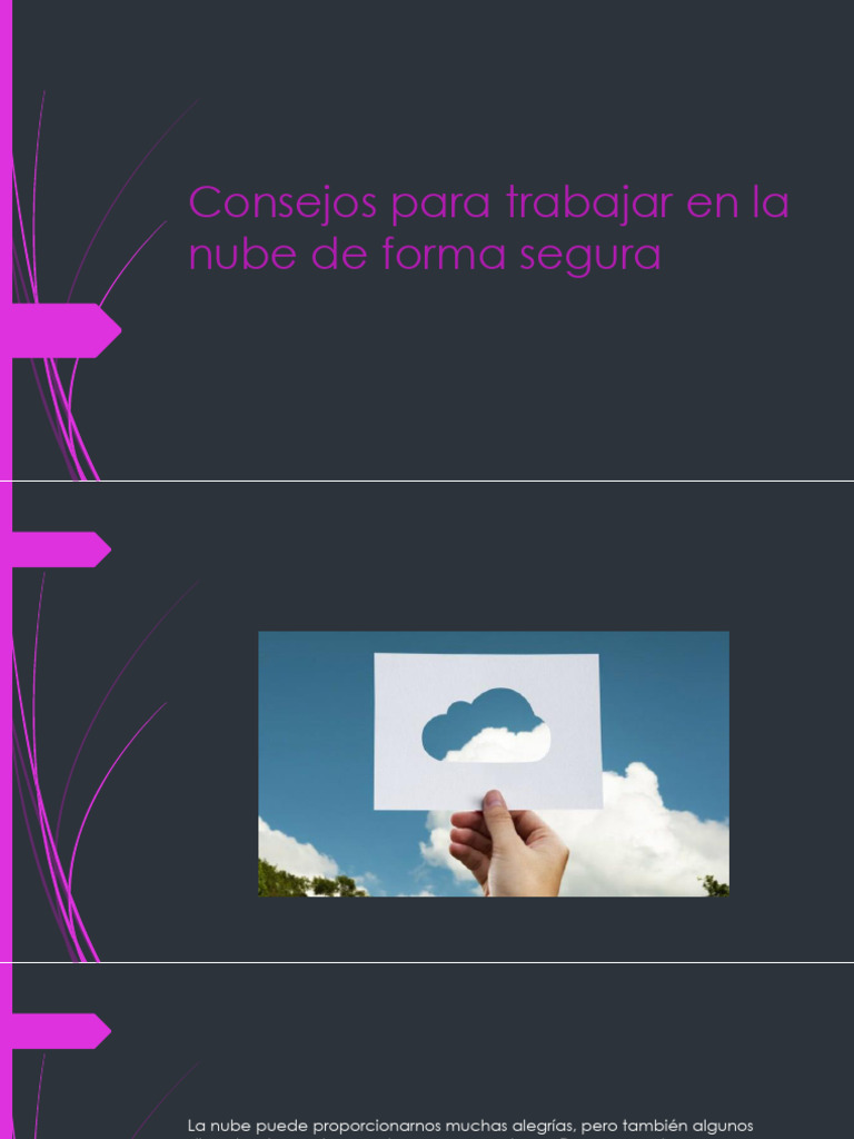 Consejos para Trabajar en La Nube | PDF | Contraseña | Computación en ...