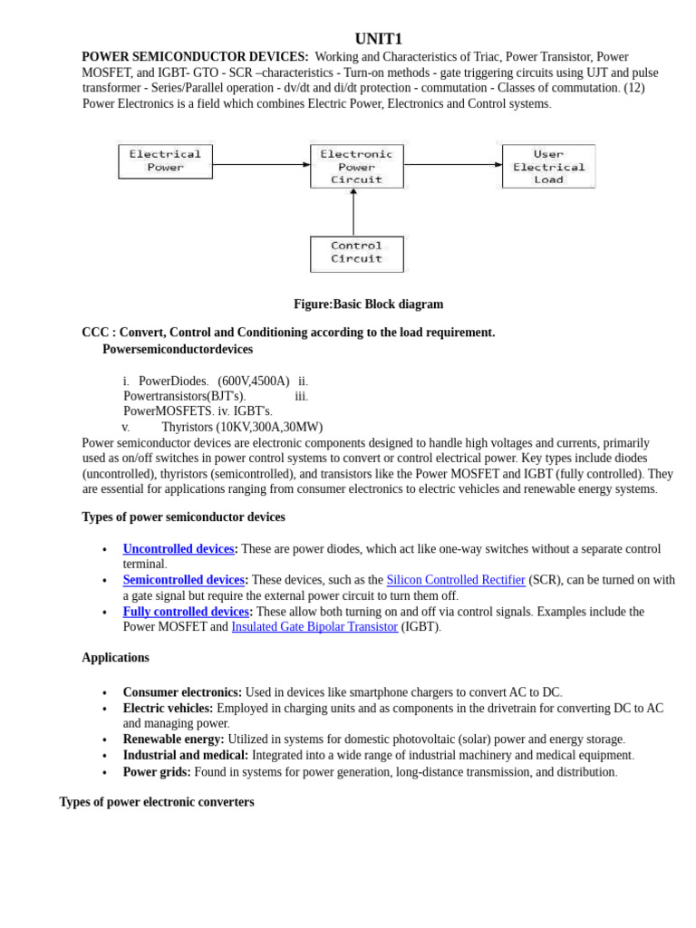 UNIT1-2 | PDF | Bipolar Junction Transistor | Mosfet