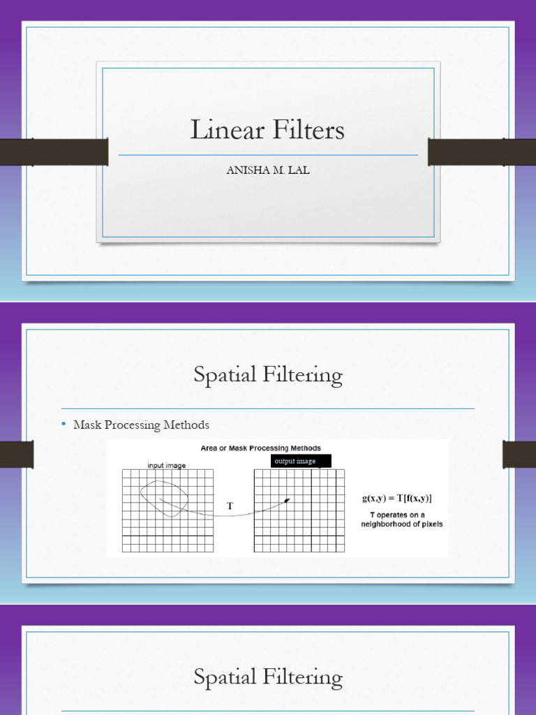 WINSEM2025-26 VL BCSE417L 00100 TH 2025-12-19 Linear-Filters - Non ...