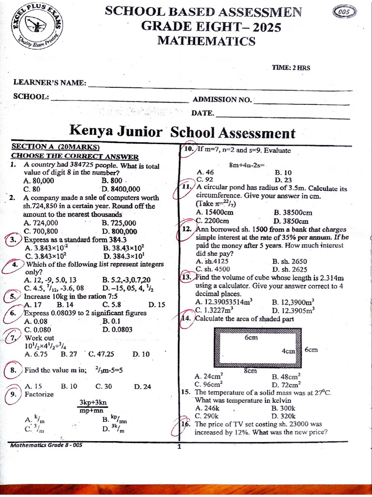 Maths Homework | PDF