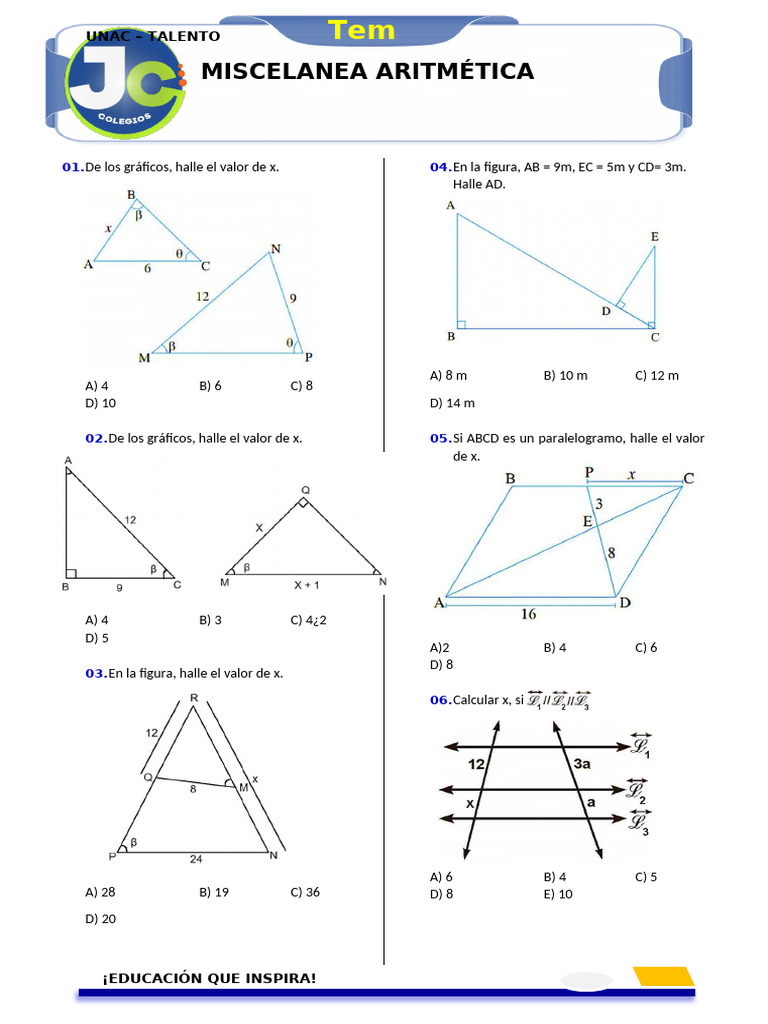 GEOMETRIA 1 | PDF | Triángulo | Geometría euclidiana