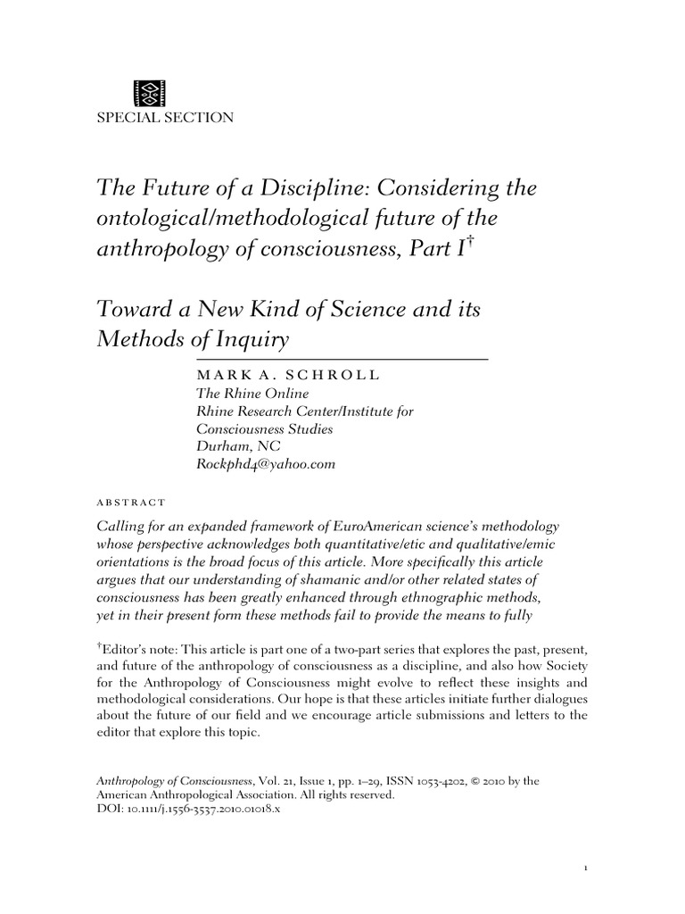 The Future of a Discipline Considering the Ontolo #2 | PDF | Science ...
