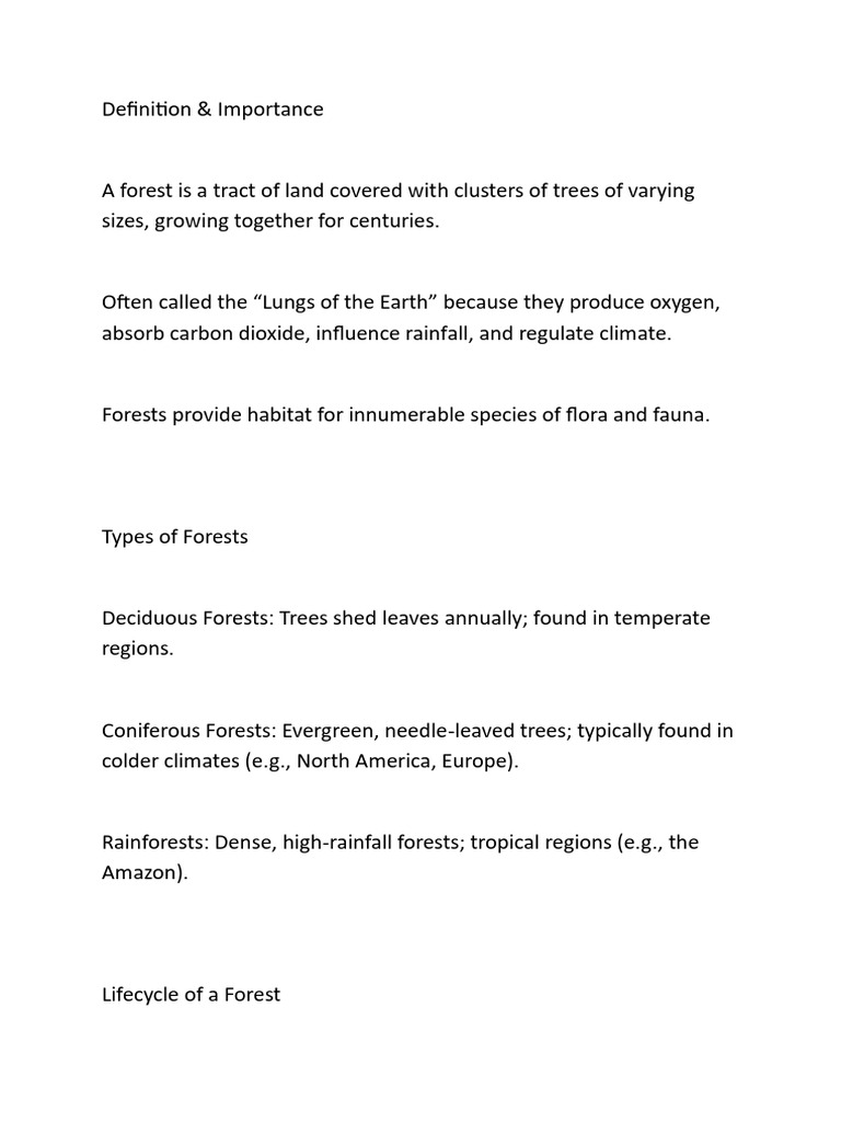 Forests | PDF