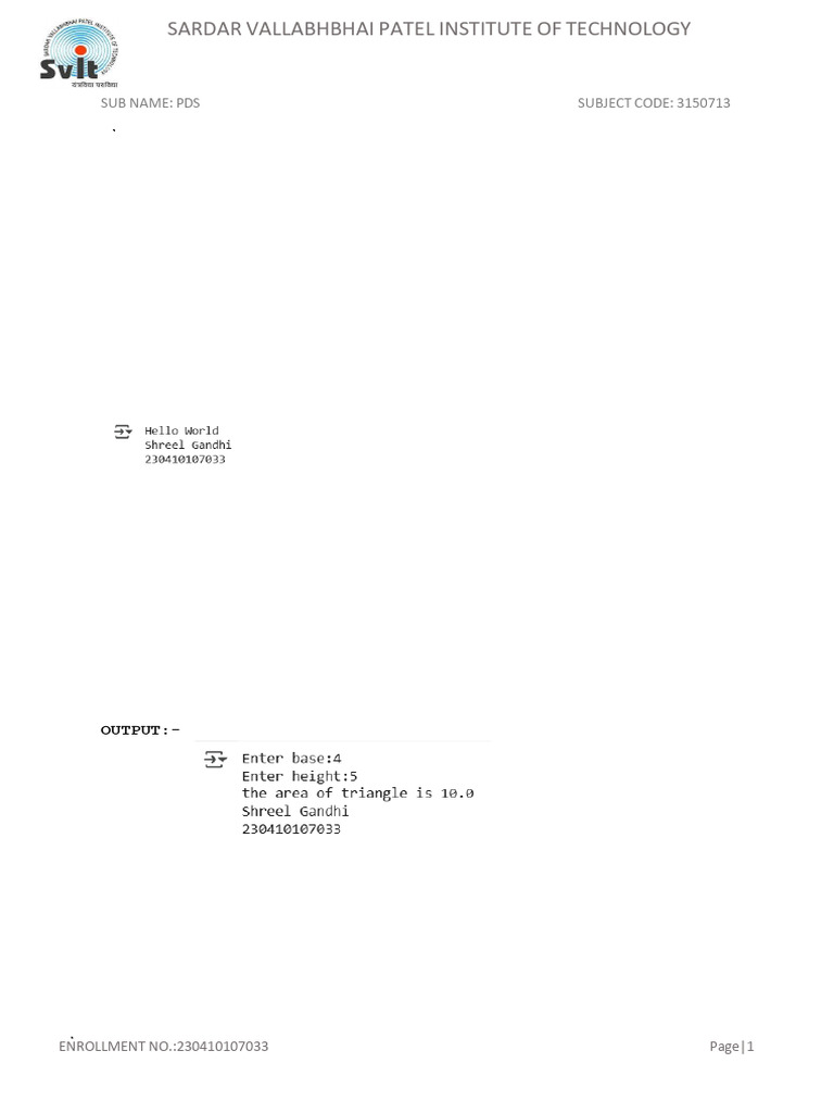 practical doc file python (1) | PDF | Software Engineering | Computer ...