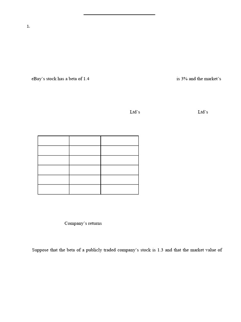 Module 4 - Cost of Capital - Questions | PDF | Cost Of Capital | Beta ...