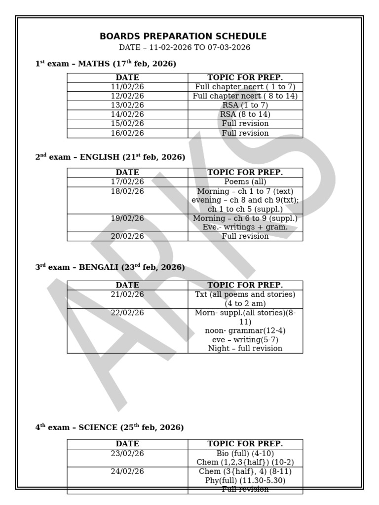 Schedule | PDF | Military Operations | Battles