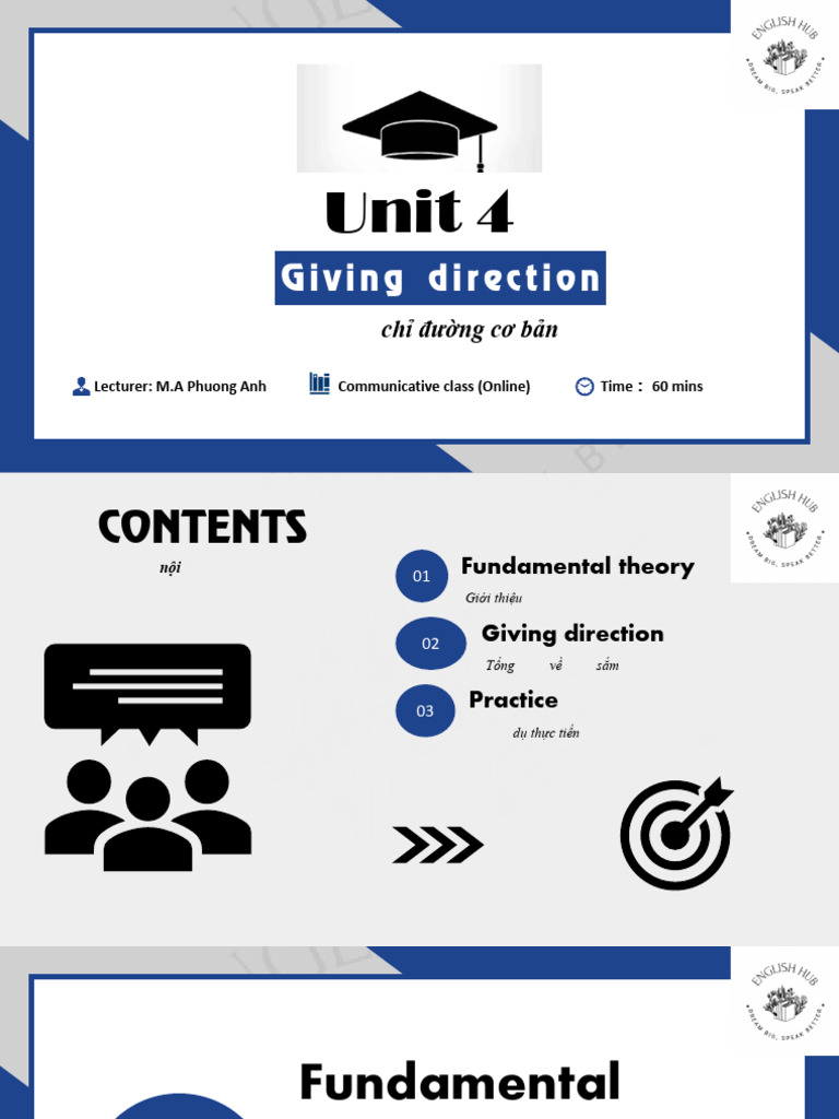 Unit 4 - Giving Directions | PDF
