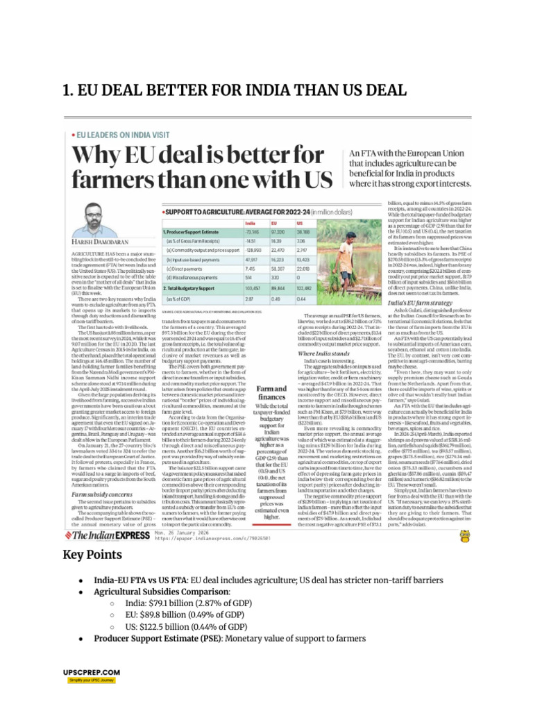 Current Affairs - The Indian Express - 26 January, 2026 | PDF | Nuclear ...