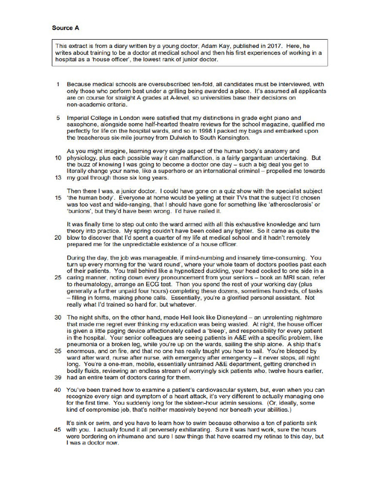 Sources and Questions | PDF