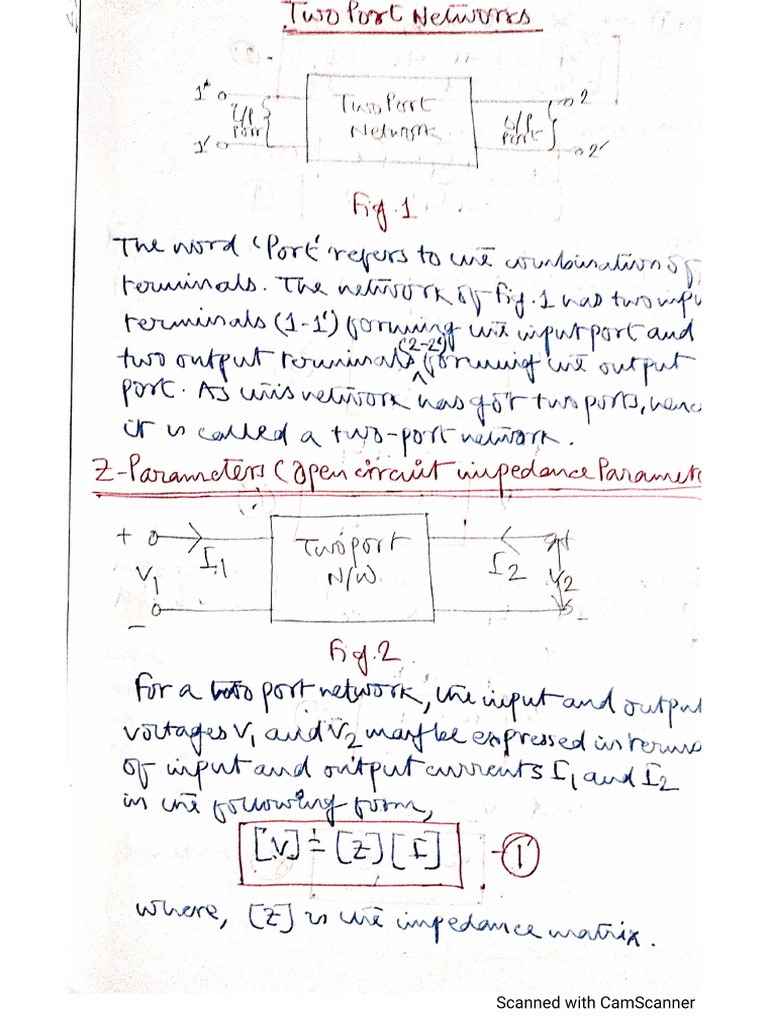 Two Port Networks | PDF