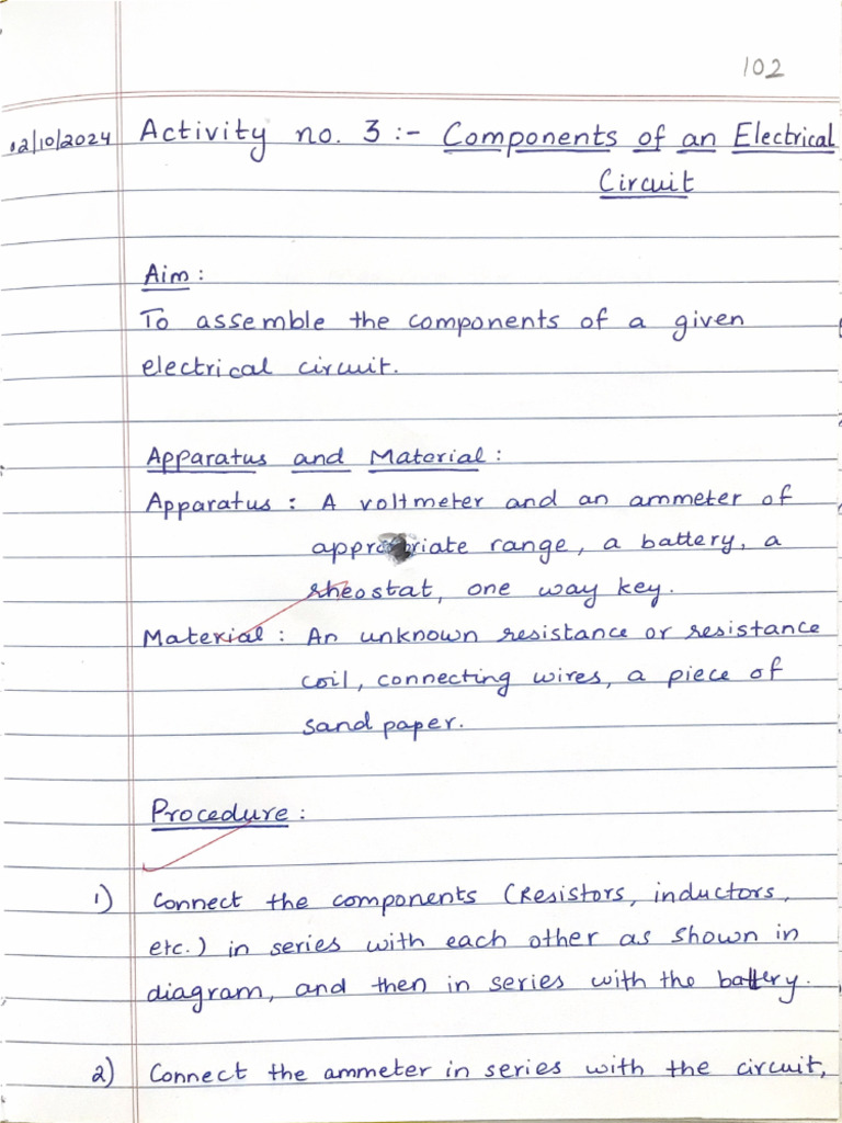 Activity 3-Components of Electric Circuit | PDF
