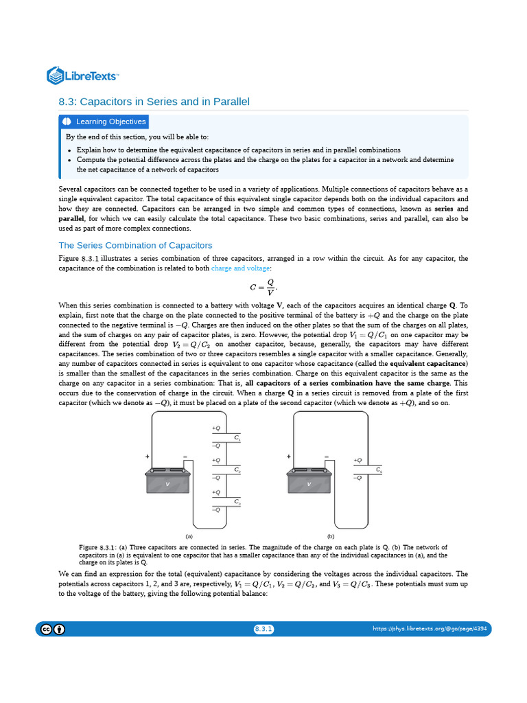 Capacitor Series and Parllel | PDF | Capacitor | Series And Parallel ...