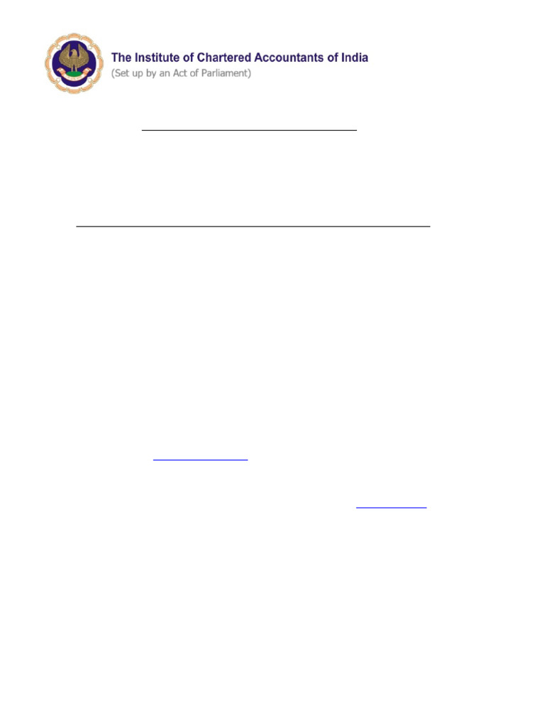 Ipcc Registration Letter | PDF