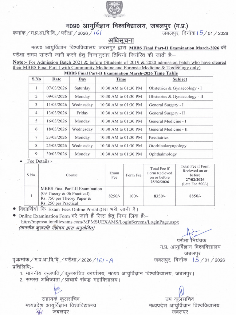 1 Mbbs Final Part-II 2021 Batch | PDF