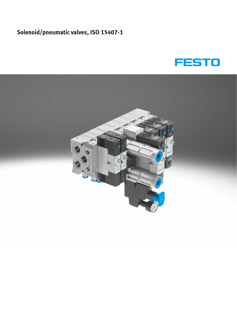 Festo Solenoid-Pneumatic Valves, IsO 15407-1 - 2024.12 | PDF | Valve ...