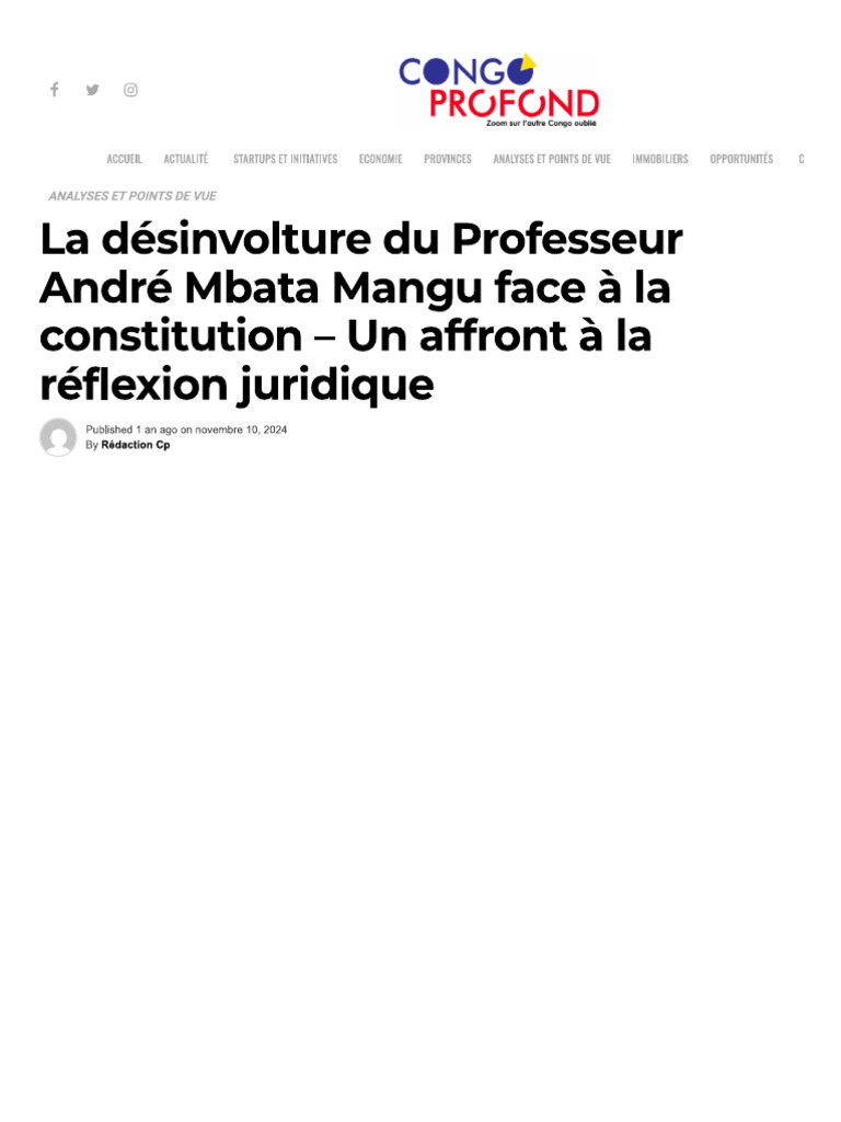 André Mbata | PDF
