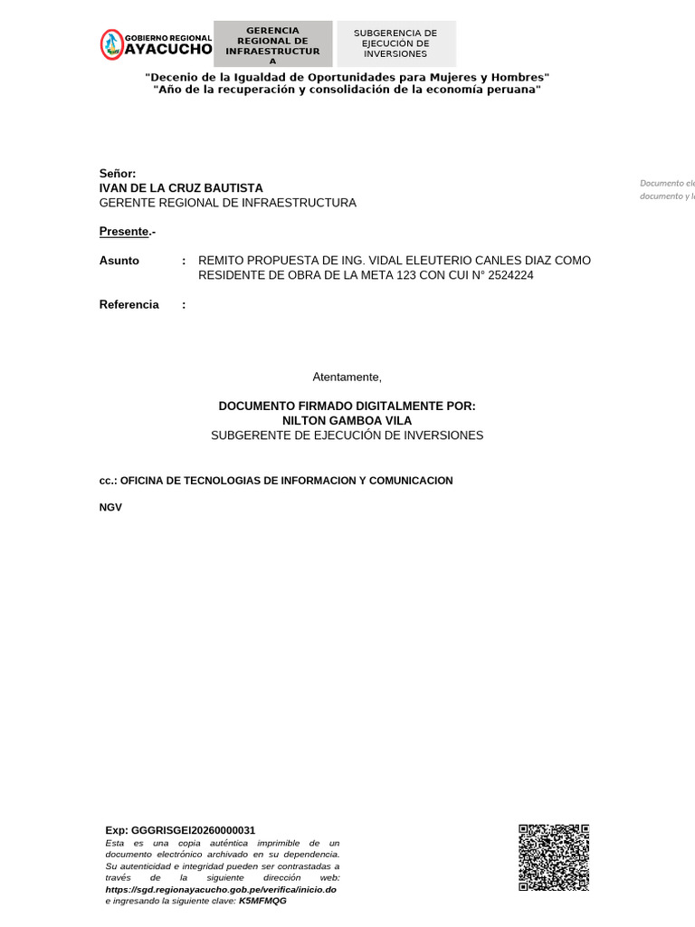 Oficio r209 2026 GG Gri Sgei | PDF