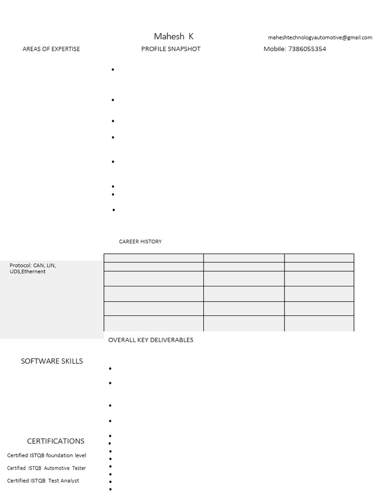 Resume (9) | PDF | International Software Testing Qualifications Board ...