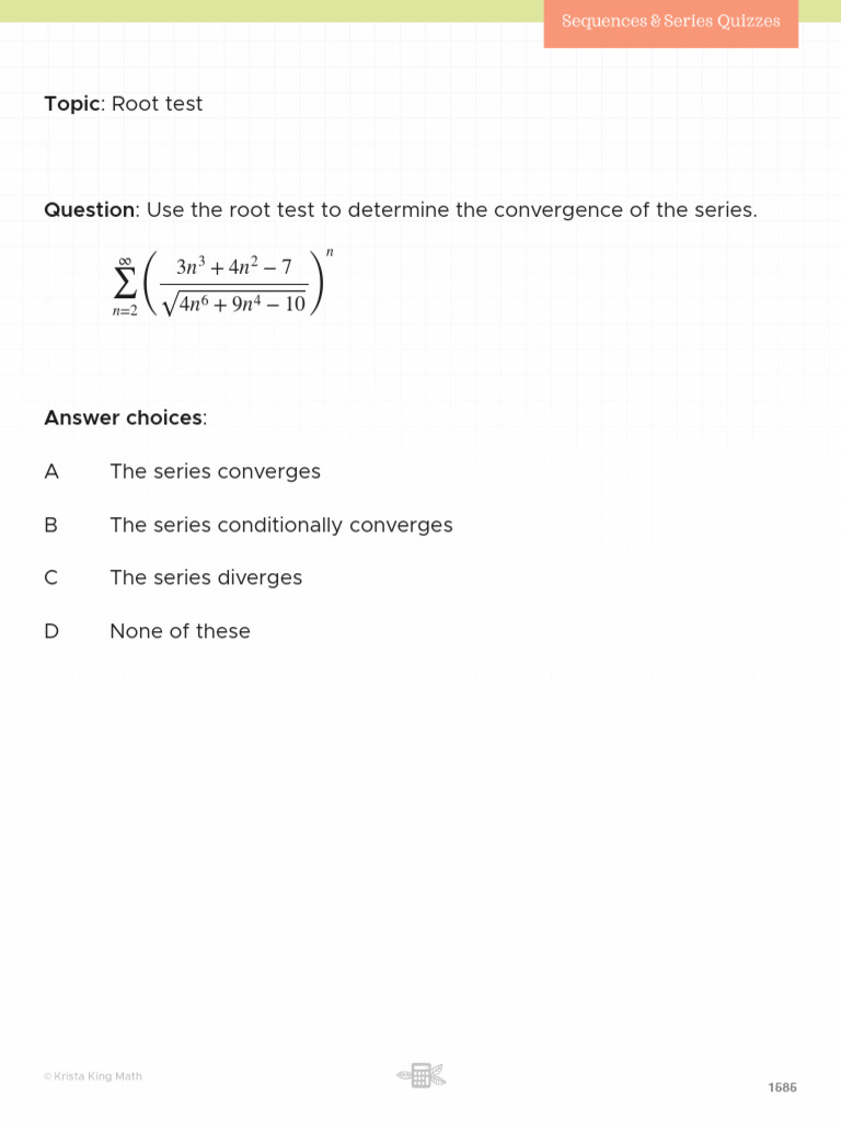 1.2 Root test.pdf | PDF | Real Analysis | Complex Analysis