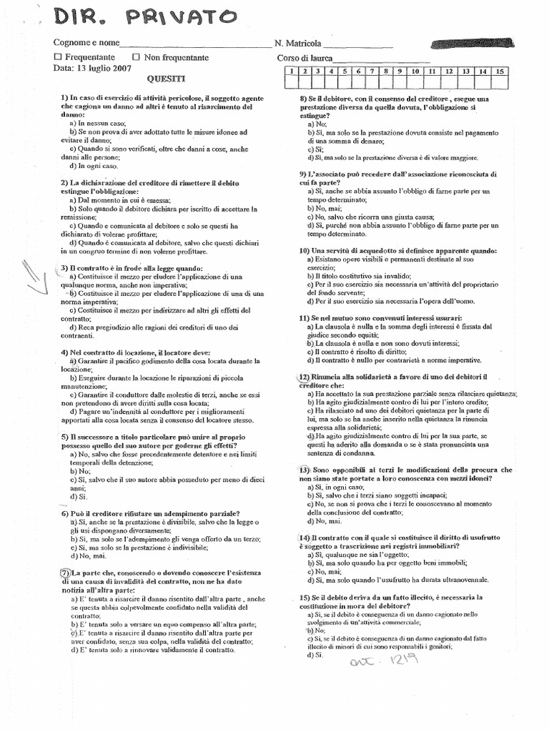 Temi d Esame Diritto Privato | PDF