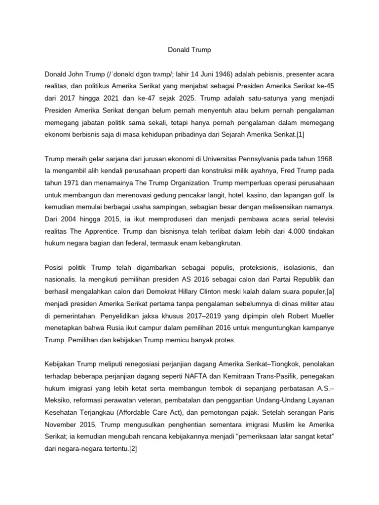 Donald Trump | PDF