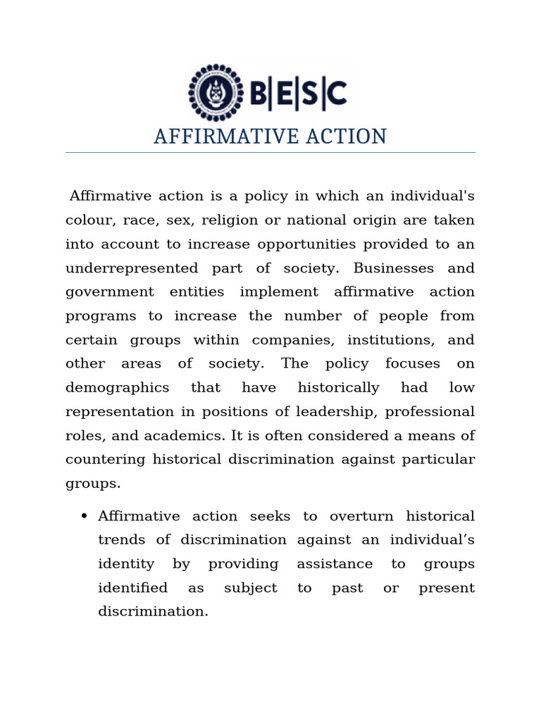 Affirmative Action | PDF | Affirmative Action | Anti Social Behaviour