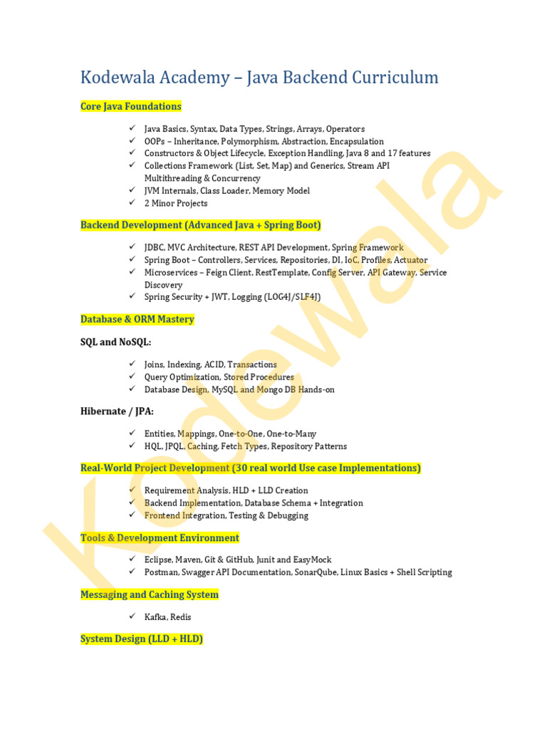 Kodewala Backend-Course | PDF | Information Technology | Information ...