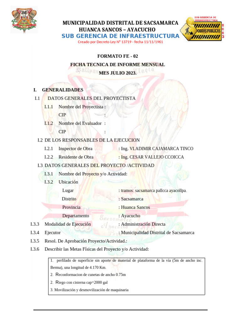Formato Fe-02 | PDF