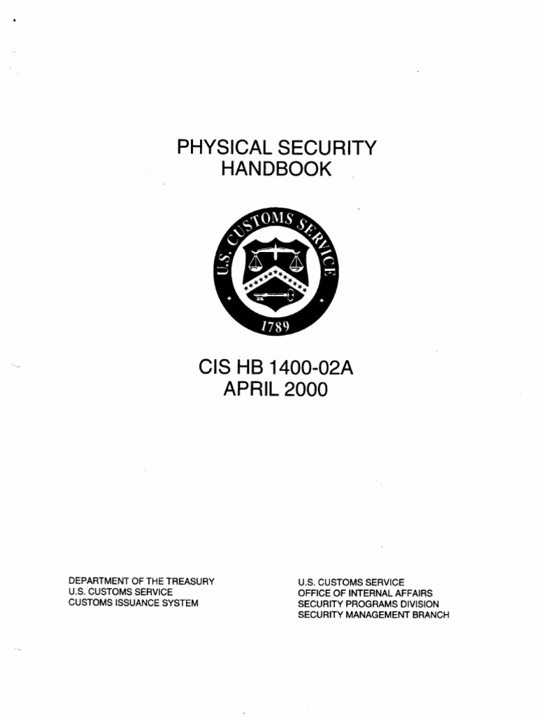 Uscs Physical Security Handbook | PDF