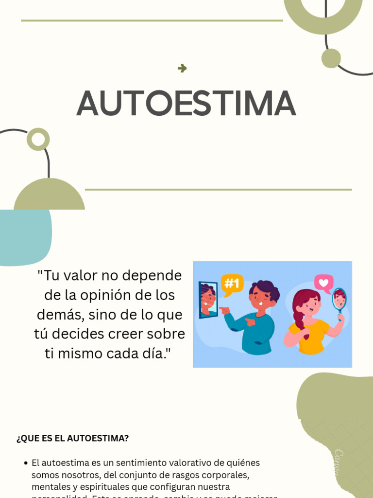 Autoestima Taller | PDF | Autoestima | Las emociones