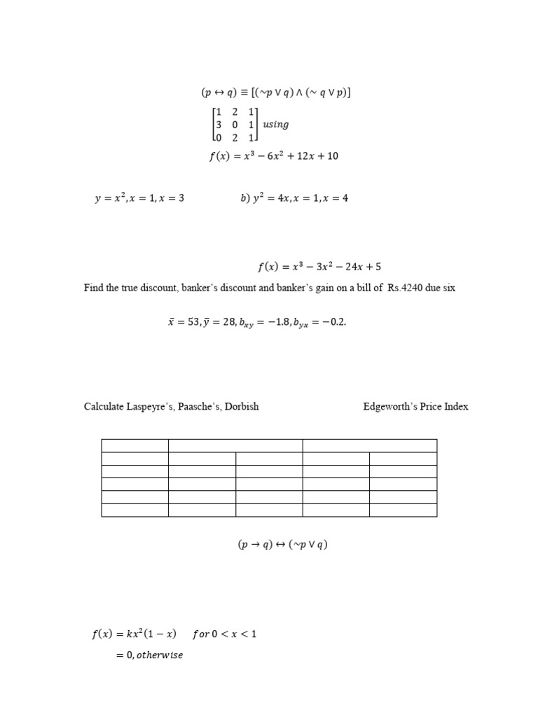 Question Bank XII COM Maths Practical 2025-26 | PDF