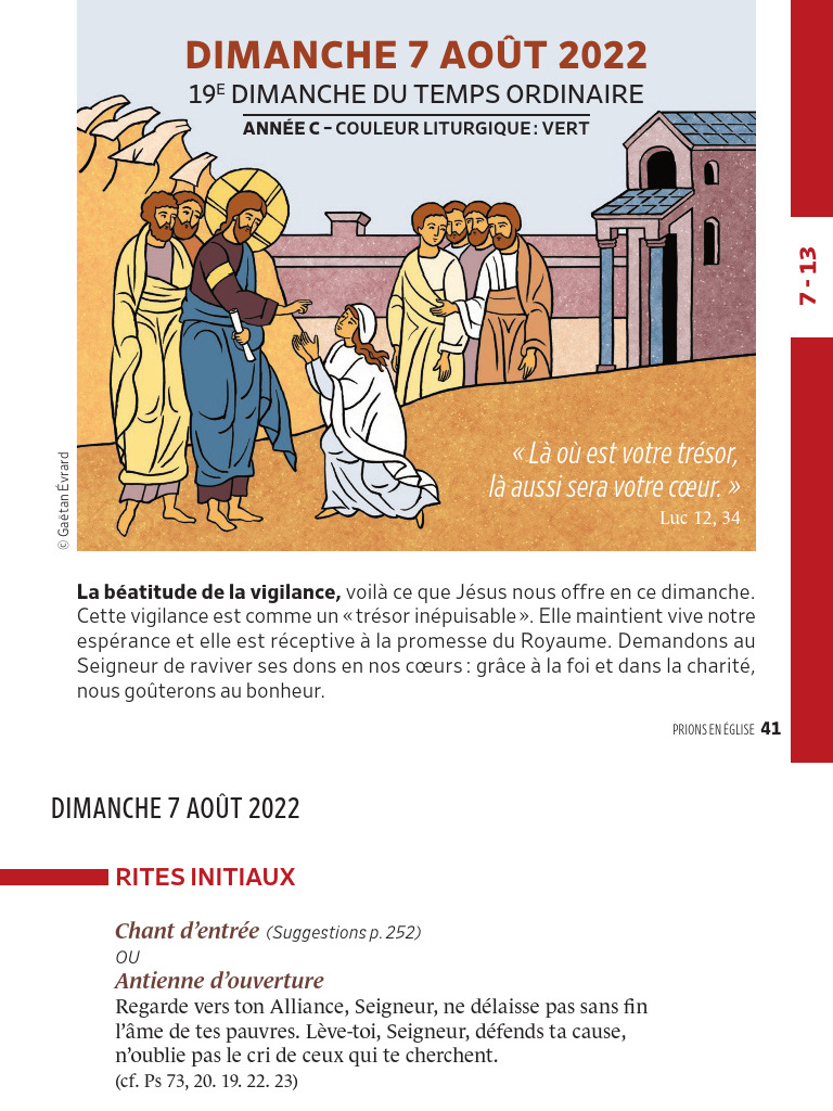 Pri Liturgie-Dimanche 20220807 | PDF | Eucharistie | Isaac
