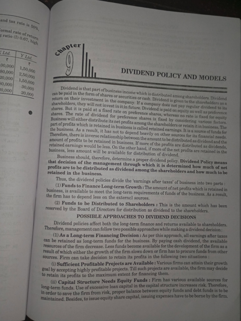 CH - 9 Dividend Policy and Models | PDF