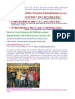 Bangalore_Delhi_Mumbai_Fast Track CFP Exam 5(Final Exam) Preparation Training Workshop_July12 Schedule