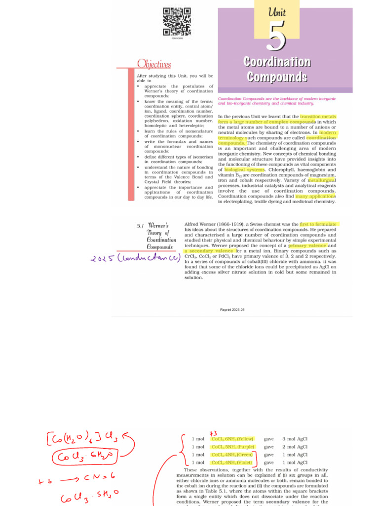 Coordination Compounds NCERT | PDF