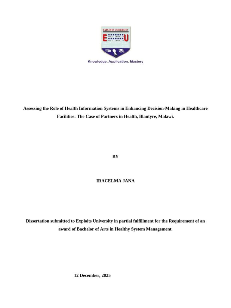 Assessing the Role of Health Information Systems in Enhancing Decision ...