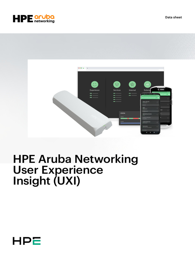 HPE Aruba Networking User Experience Insight (UXI) - A00048302enw | PDF ...