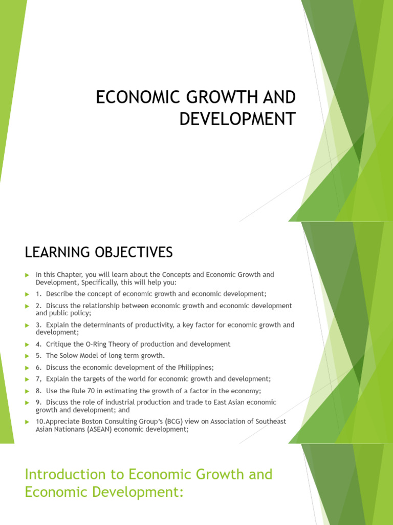 Econ Devt PPT Economic Growth and Development | PDF | Economic Growth ...