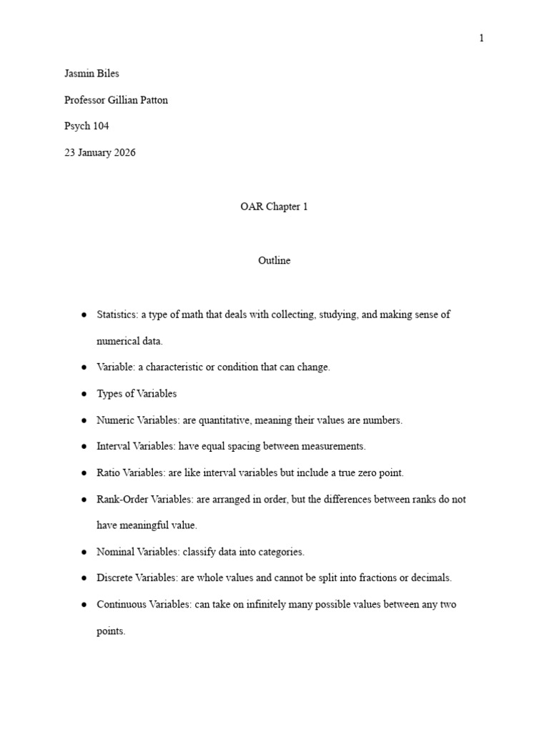 OAR Chapter 1 | PDF