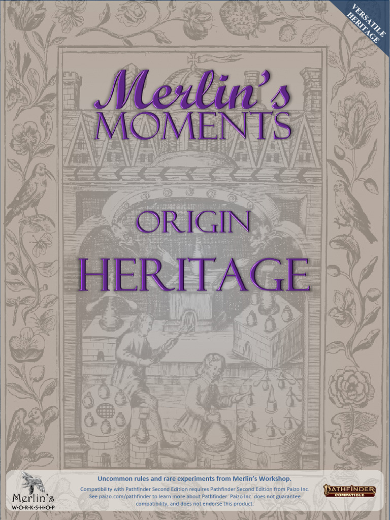 Merlin's Workshop Publishing - Versatile Heritages - Origin Heritage ...