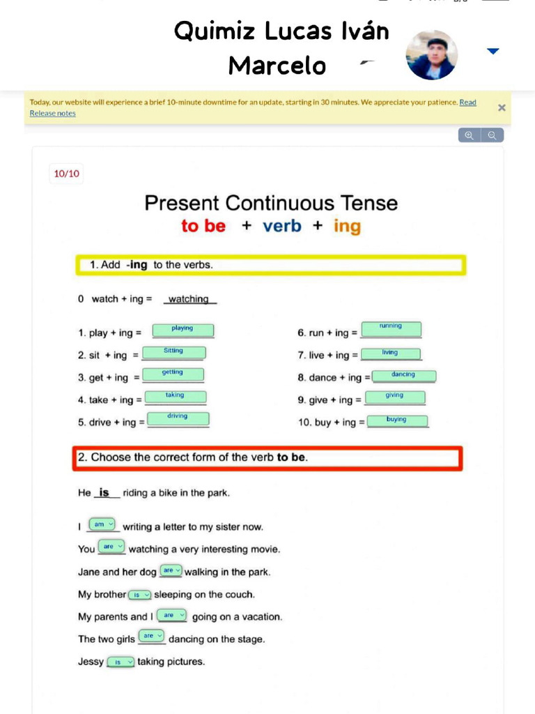 Activity of Present Continuous | PDF | Chess Openings | Chess Theory