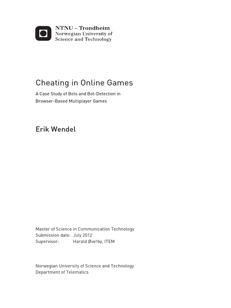 Cheating in Online Games | PDF | Blizzard Entertainment | Nintendo