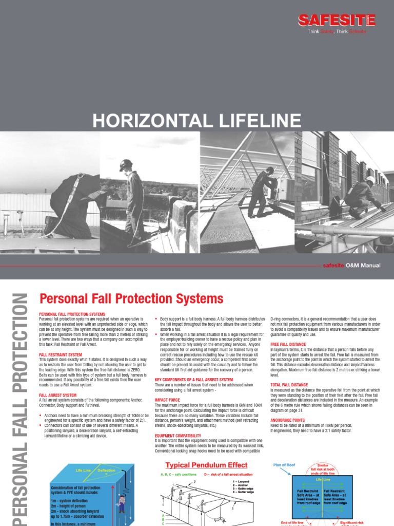 Horizontal Lifeline Safety Systems | PDF