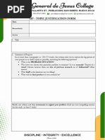 Research Topic Justification Guide | PDF