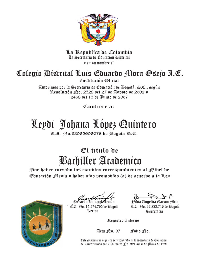 Diploma Leidi | PDF