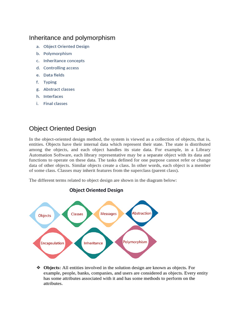 Inheritance and Polymorphism | PDF | Inheritance (Object Oriented ...