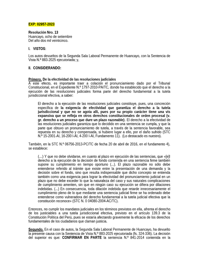 Ejecución Sala 08 09 | PDF | Sentencia (ley) | Jurisdicción