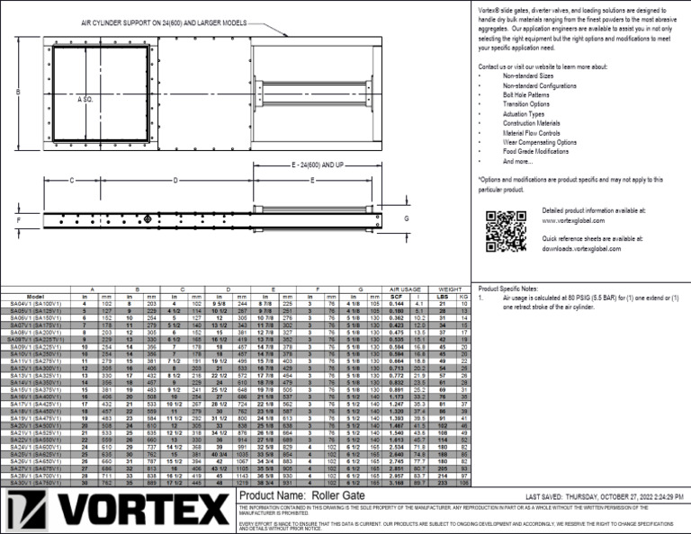 Roller Gate_SAxxV1 | PDF | Mechanical Engineering