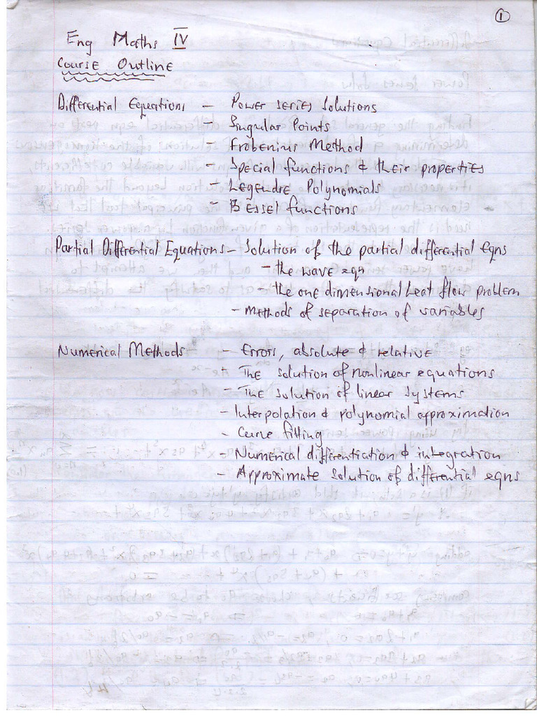 Sma3116 Handwritten Notes | PDF